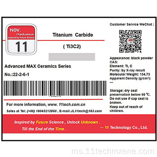 Superfine Carbide Max Imports Ti3c2 Multilayer Powder